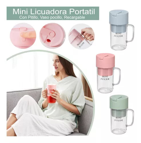 MINI LICUADORA JUICER  PORTATIL VASO